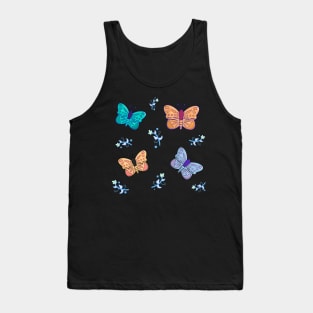 Colorful Butterfly Pattern Tank Top